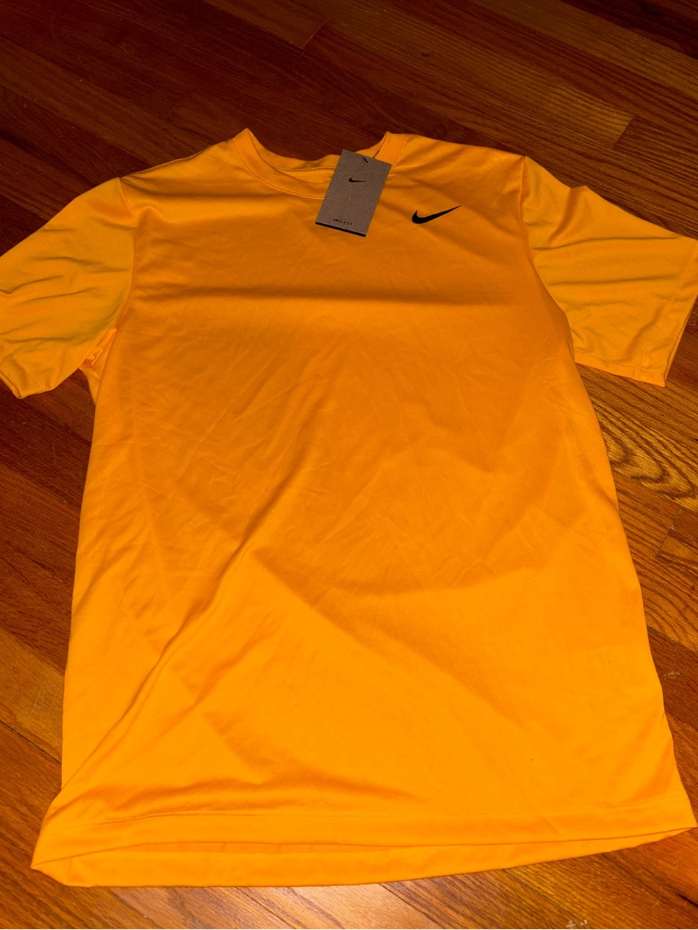 Nike Men’s Short Sleeve Tee - Bright Gold with Black Swoosh